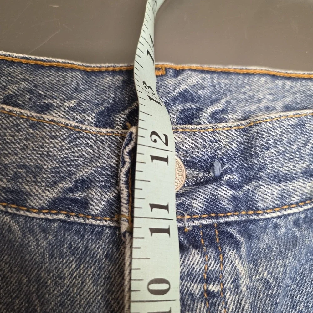 VTG Y2K Levis 501 Jeans Mens 38x30 Blue Denim Straight Button Fly Grunge